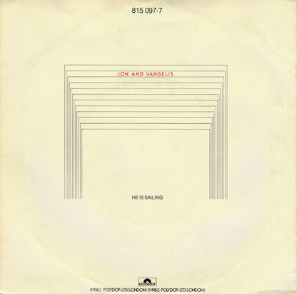Jon And Vangelis - He Is Sailing 05440 Vinyl Singles EP Vinyl Goed / Hoes Goed