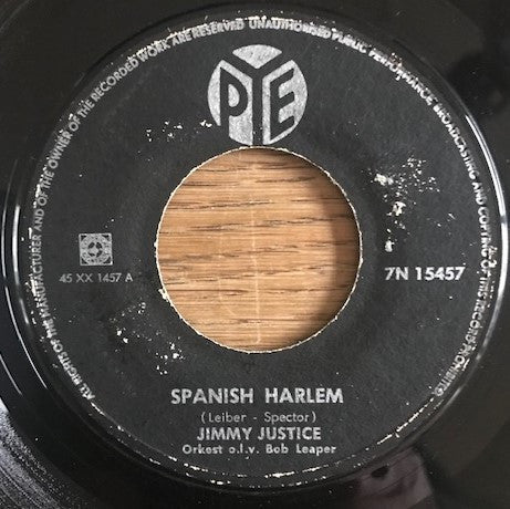 Jimmy Justice - Spanish Harlem 41865 Vinyl Singles Vinyl Goed / Hoes Goed