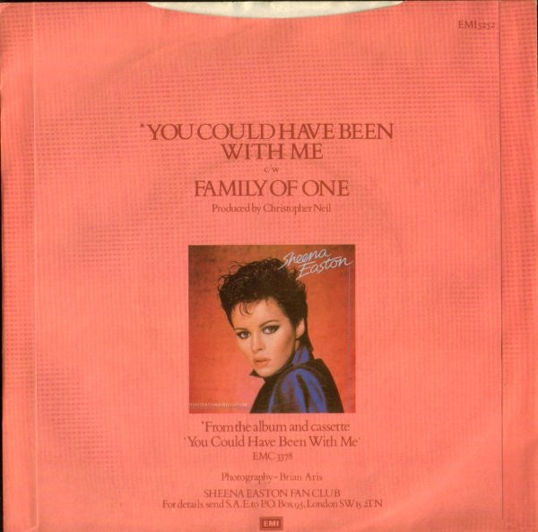 Sheena Easton - You Could Have Been With Me 42365 Vinyl Singles Vinyl Goed / Hoes Goed