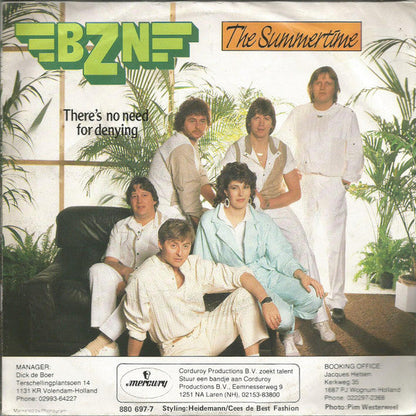 BZN - The Summertime 25247 Vinyl Singles Vinyl Goed / Hoes Goed