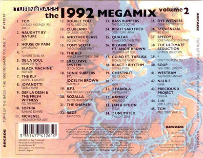 Various - Turn Up The Bass - The 1992 Megamix Volume 2 (CD) 70848 Compact Disc Goede Staat