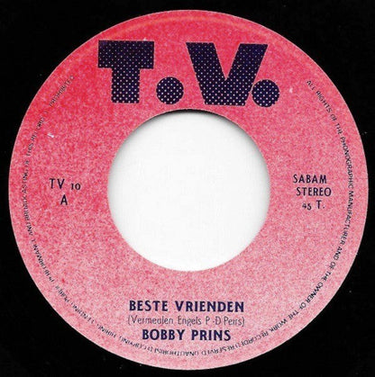 Bobby Prins - Beste Vrienden 15096 Vinyl Singles Vinyl Goed / Hoes Goed