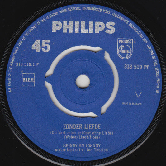 Johnny Hoes / Johnny And Johnny – Without Love 35207 (B)