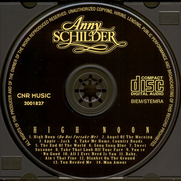 Anny Schilder - High Noon (CD) 70560 Compact Disc Goede Staat