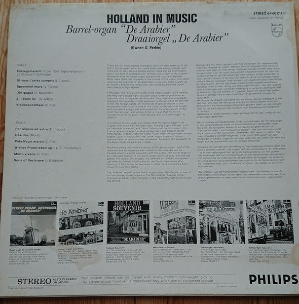 Drehorgel The Arab - Holland In Music (LP) 51316