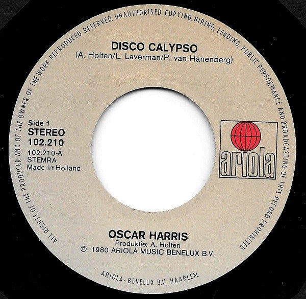 Oscar Harris - Disco Calypso 39198