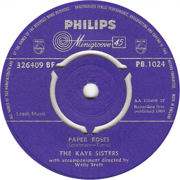 Kaye Sisters - Paper Roses 16684