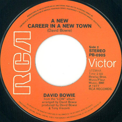 David Bowie - Sound And Vision Vinyl Singles Vinyl Zeer Goed / Hoesje Goed "VINYLSINGLES.NL"