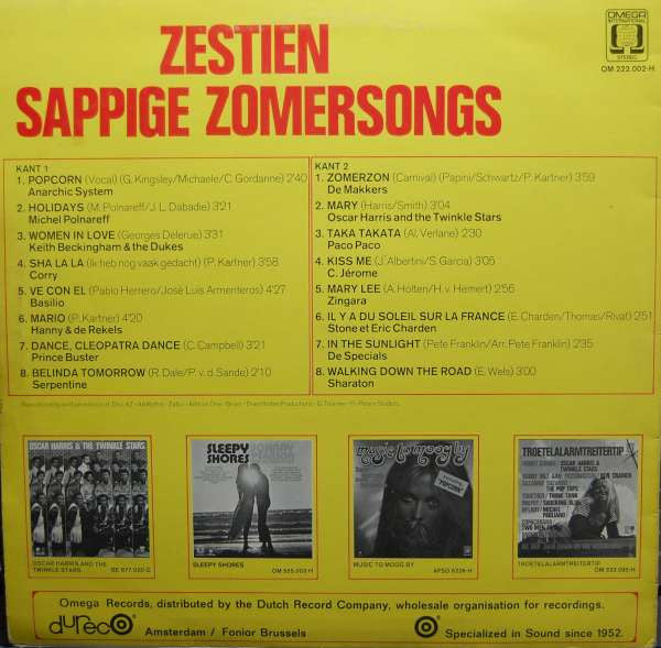Various - Zestien Sappige Zomersongs (LP) 52340 Vinyl LP Vinyl Goed / Hoes Goed