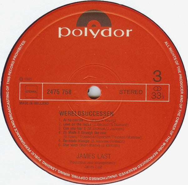 James Last - Welterfolge (LP) 45089