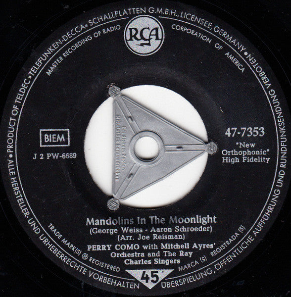 Perry Como With Mitchell Ayres - Love Makes The World Go 'Round 38823 Vinyl Singles Vinyl Goed / Hoes Generic