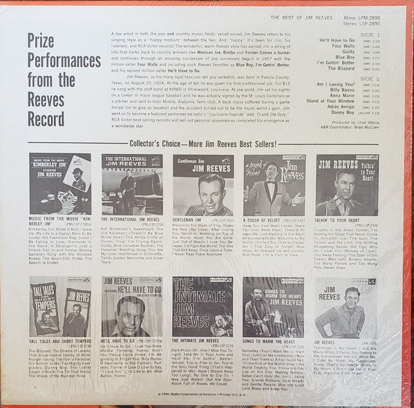 Jim Reeves – Das Beste von Jim Reeves (LP) 43480