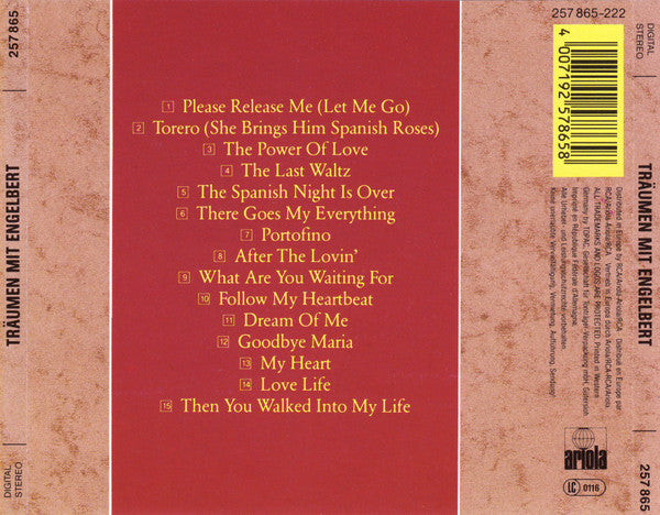 Engelbert Humperdinck - Release Me (CD) 70731 Compact Disc Goede Staat