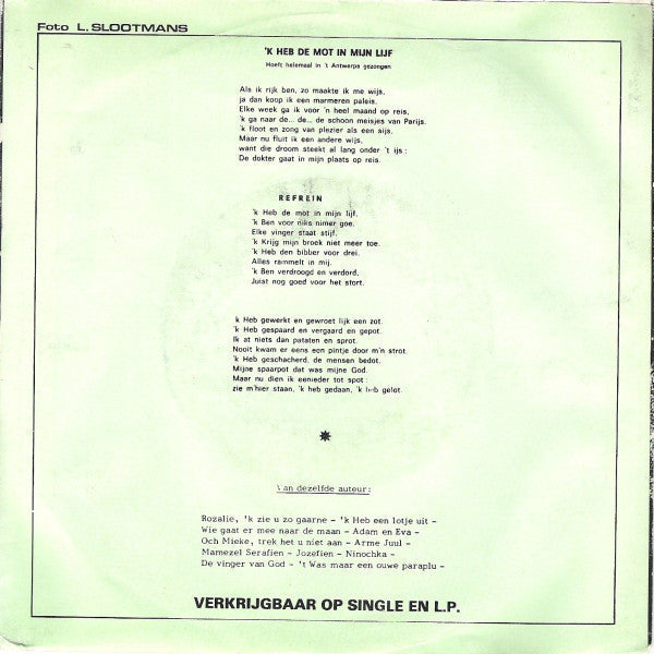 Paul Boey - Ich habe eine Motte in meinem Körper 35269