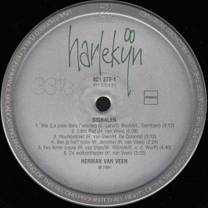 Herman van Veen - Signalen (LP) Vinyl LP Vinyl Zeer Goed / Hoesje Goed "VINYLSINGLES.NL"