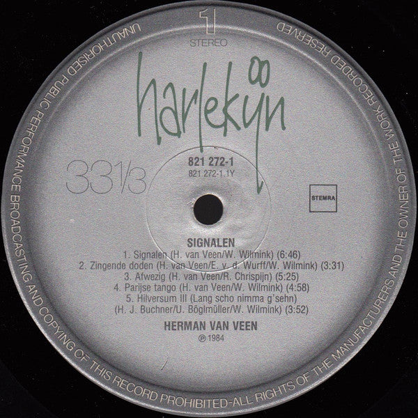 Herman van Veen - Signalen (LP) Vinyl LP Vinyl Zeer Goed / Hoesje Goed "VINYLSINGLES.NL"