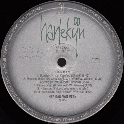 Herman van Veen - Signalen (LP) Vinyl LP Vinyl Zeer Goed / Hoesje Goed "VINYLSINGLES.NL"