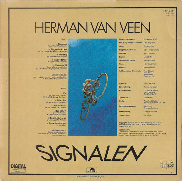 Herman van Veen - Signalen (LP) Vinyl LP Vinyl Zeer Goed / Hoesje Goed "VINYLSINGLES.NL"