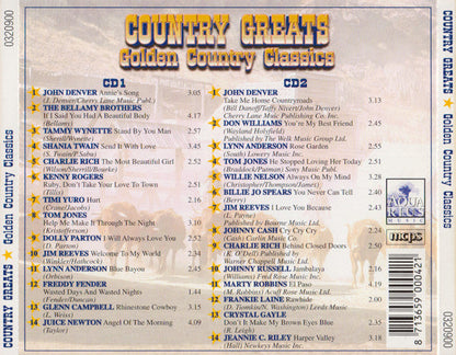 Various - Country Greats (Golden Country Classics) (CD) 70853 Compact Disc Goede Staat