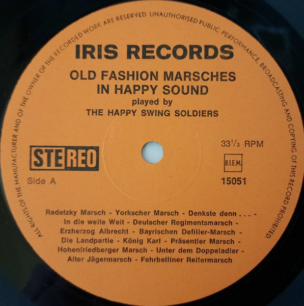 Happy Swing Soldiers - Old Fashion Marches In Happy Sound (LP) Vinyl LP Vinyl Zeer Goed / Hoesje Goed "VINYLSINGLES.NL"