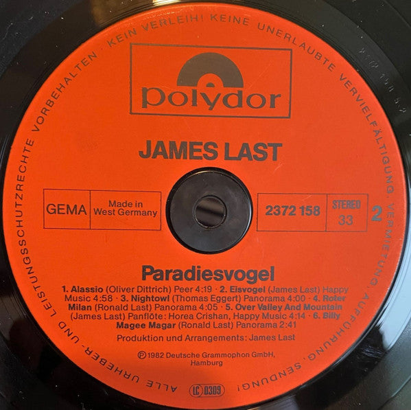 James Last - Paradiesvogel (LP) 40587 Vinyl LP JUKEBOXSINGLES.NL   