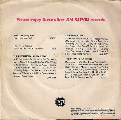 Jim Reeves - I Won't Forget You 39146