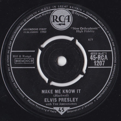 Elvis Presley - O Sole Mio (It's Now Or Never) Vinyl Singles Vinyl Zeer Goed / Hoesje Generic "VINYLSINGLES.NL"
