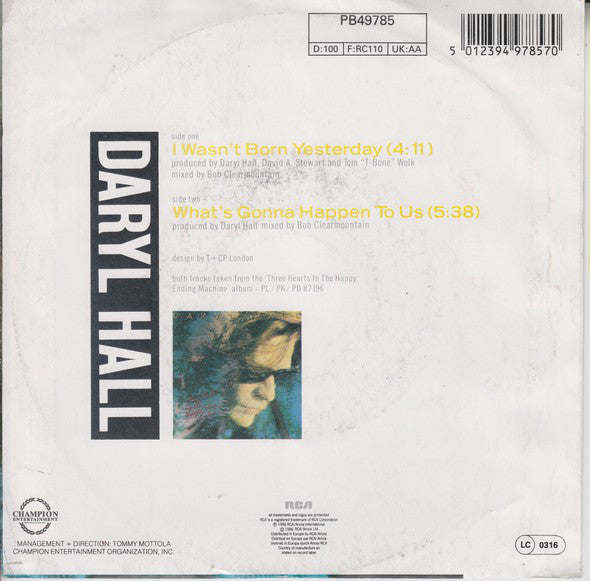 Daryl Hall - I Wasn't Born Yesterday 20508