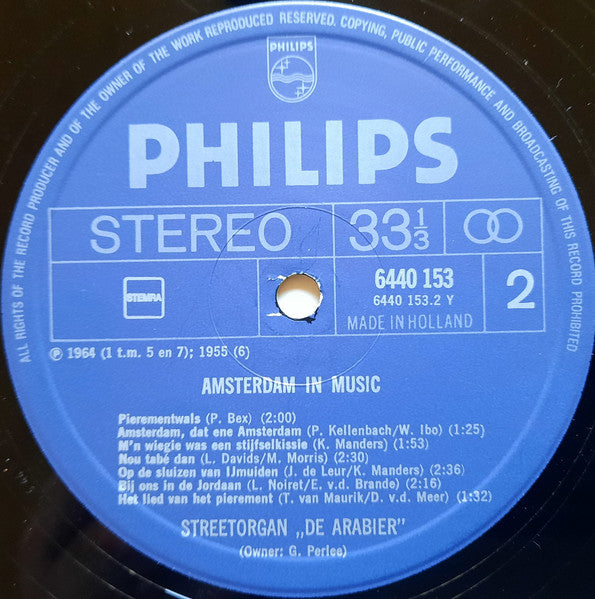 Straßenorgel The Arab - Amsterdam In Music (LP) 46199