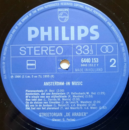 Straßenorgel The Arab - Amsterdam In Music (LP) 46199