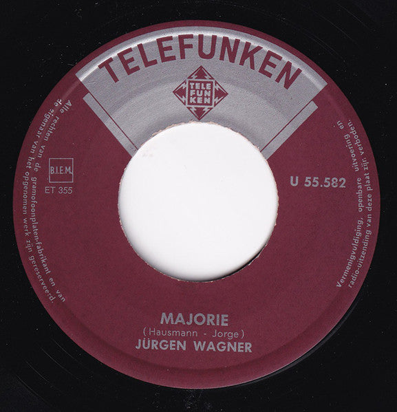 Jürgen Wagner - Majorie 41020 Vinyl Singles Vinyl Goed / Hoes Generic