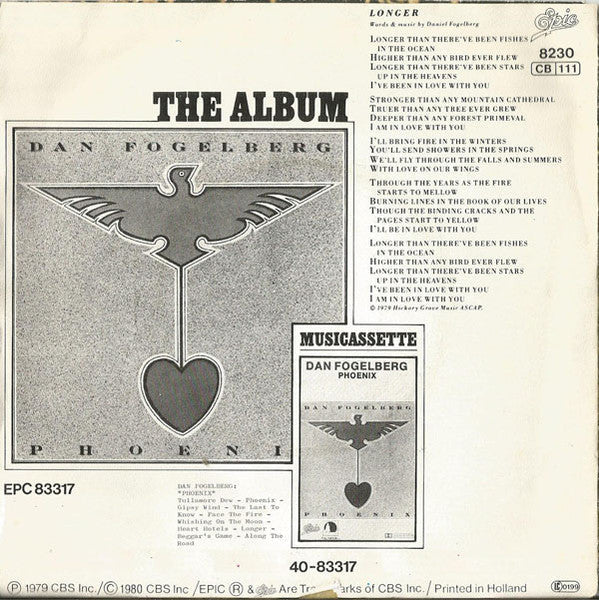 Dan Fogelberg - Longer 38768 Vinyl Singles Vinyl Goed / Hoes Goed