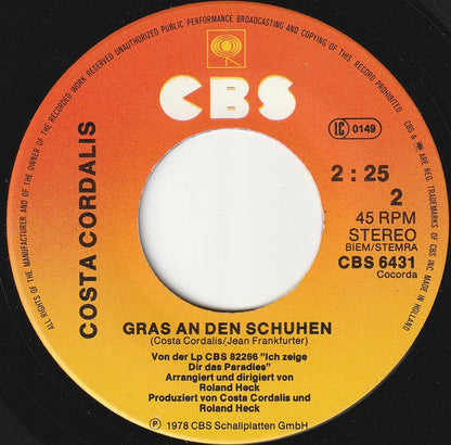 Costa Cordalis - Nimm Das Nächste Schiff Nach Rhodos 41276 Vinyl Singles Vinyl Zeer Goed / Hoesje Goed "VINYLSINGLES.NL"