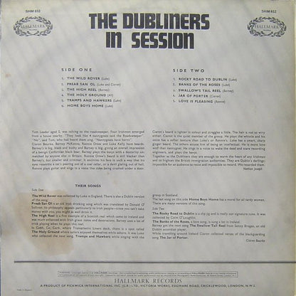 Dubliners - In Session (LP) Vinyl LP Vinyl Zeer Goed / Hoesje Goed "VINYLSINGLES.NL"