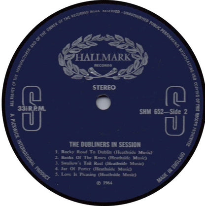 Dubliners - In Session (LP) Vinyl LP Vinyl Zeer Goed / Hoesje Goed "VINYLSINGLES.NL"