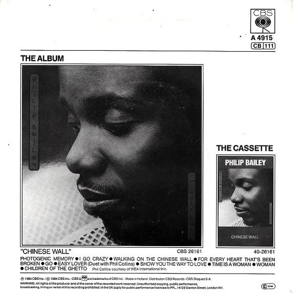 Philip Bailey Duet With Phil Collins - Easy Lover