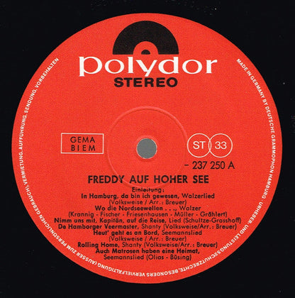 Freddy – Auf Hoher See (LP) 43689
