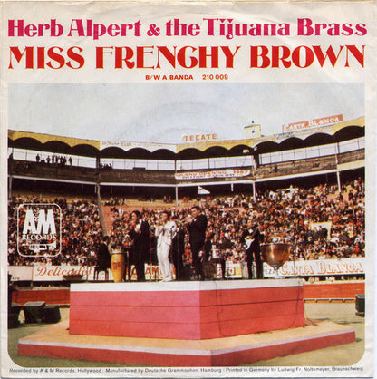Herb Alpert & The Tijuana Brass - A Banda Vinyl Singles Vinyl Zeer Goed / Hoesje Goed "VINYLSINGLES.NL"