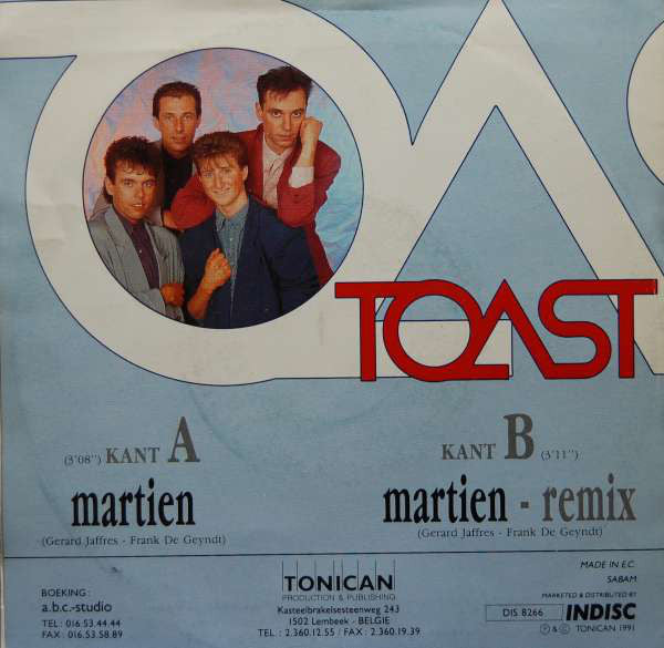 Toast - Martien 25113 Vinyl Singles Vinyl Goed / Hoes Goed
