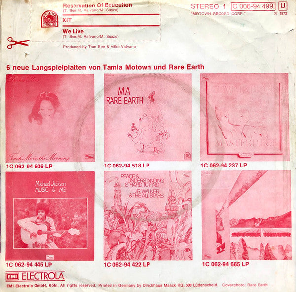 XIT - Reservation Of Education 40713 Vinyl Singles Vinyl Goed / Hoes Goed