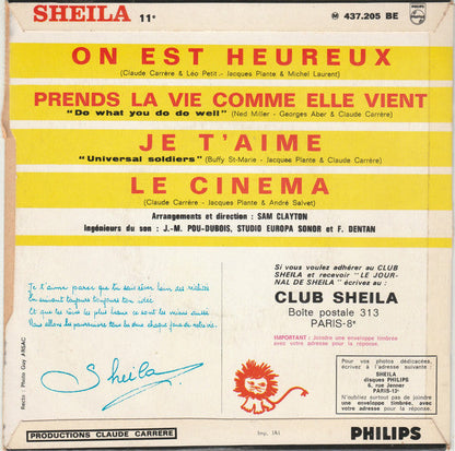 Sheila - Le Cinema 42694 Vinyl Singles EP Vinyl Goed / Hoes Goed