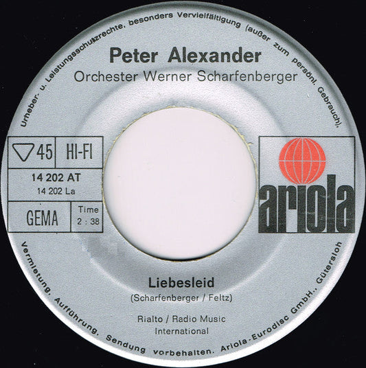 Peter Alexander - Liebesleid 21726