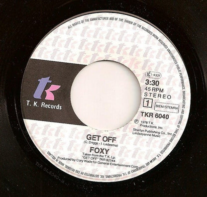Foxy - Get Off 36942 Vinyl Singles Vinyl Zeer Goed / Hoesje Goed "VINYLSINGLES.NL"