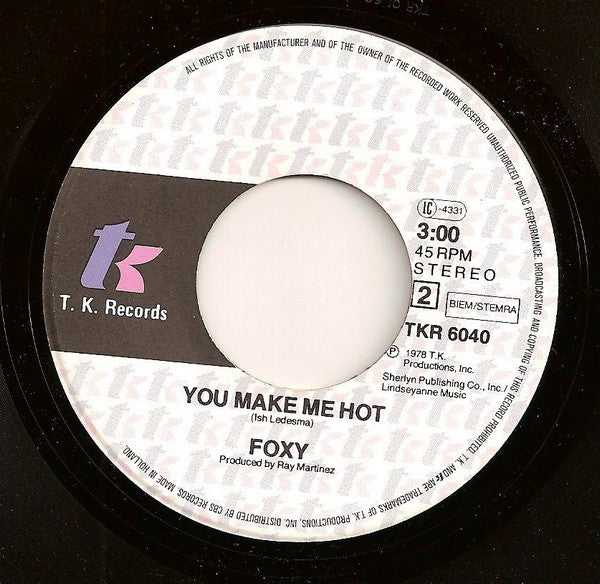 Foxy - Get Off 36942 Vinyl Singles Vinyl Zeer Goed / Hoesje Goed "VINYLSINGLES.NL"