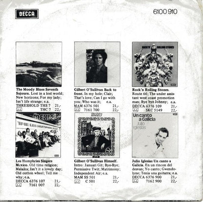 Les Humphries Singers - Kansas City Vinyl Singles Vinyl Goed / Hoes Goed