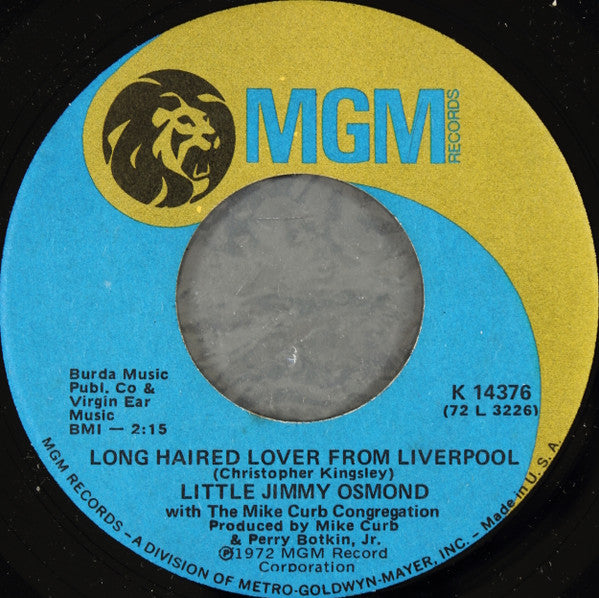Jimmy Osmond - Long Haired Lover From Liverpool 41803 Vinyl Singles Vinyl Goed / Hoes Generic