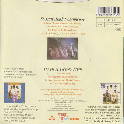 Five Star - Somewhere Somebody 24077
