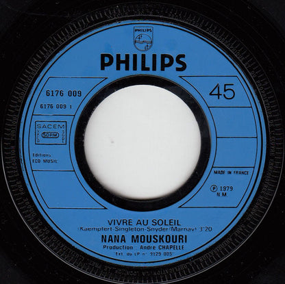 Nana Mouskouri - Vivre Au Soleil 29871 Vinyl Singles Vinyl Goed / Hoes Goed