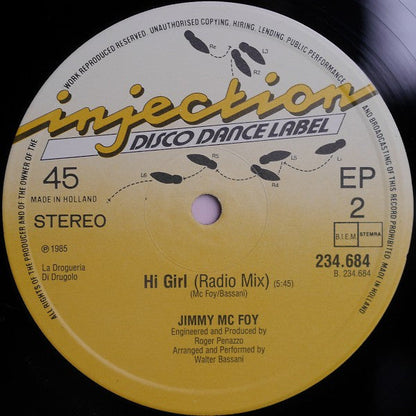 Jimmy Mc Foy - Hi Girl (Maxi-Single) Maxi-Singles JUKEBOXSINGLES.NL   