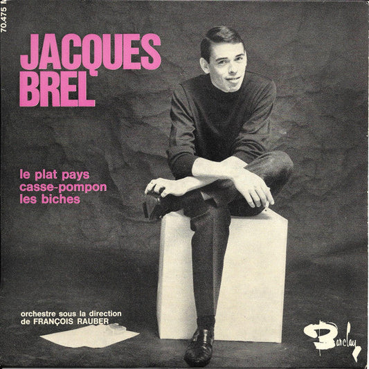 Jacques Brel - Le Plat Pays 40569 Vinyl Singles EP Vinyl Goed / Hoes Goed
